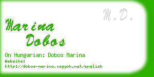 marina dobos business card